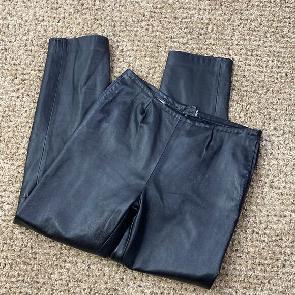 Vintage Fully Lined Black Leather Pants DANIEL D’HIVER LONDON • PARIS • ITALY - Picture 2 of 15